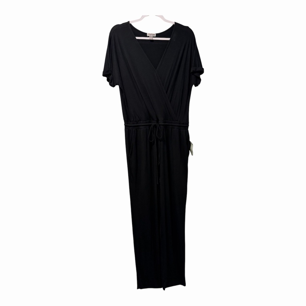 CHELSEA 28 Size-M Womens Jumpsuit Black Pant Wrap